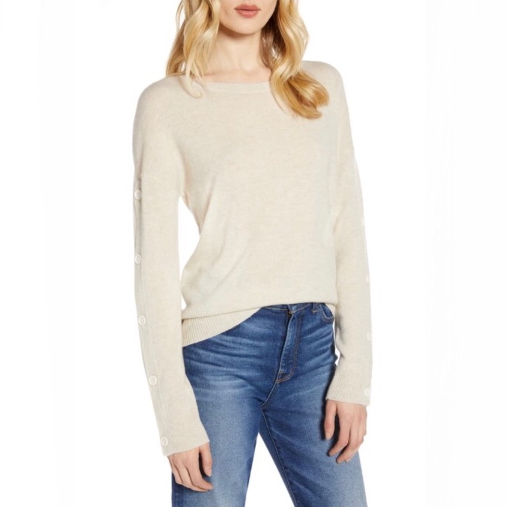 HALOGEN Cashmere Blend Sweater
